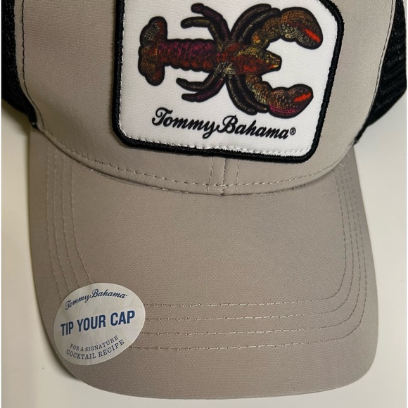 NWT Tommy Bahama hat unisex one size multicolor snap back mesh cap lobster - Picture 3 of 6